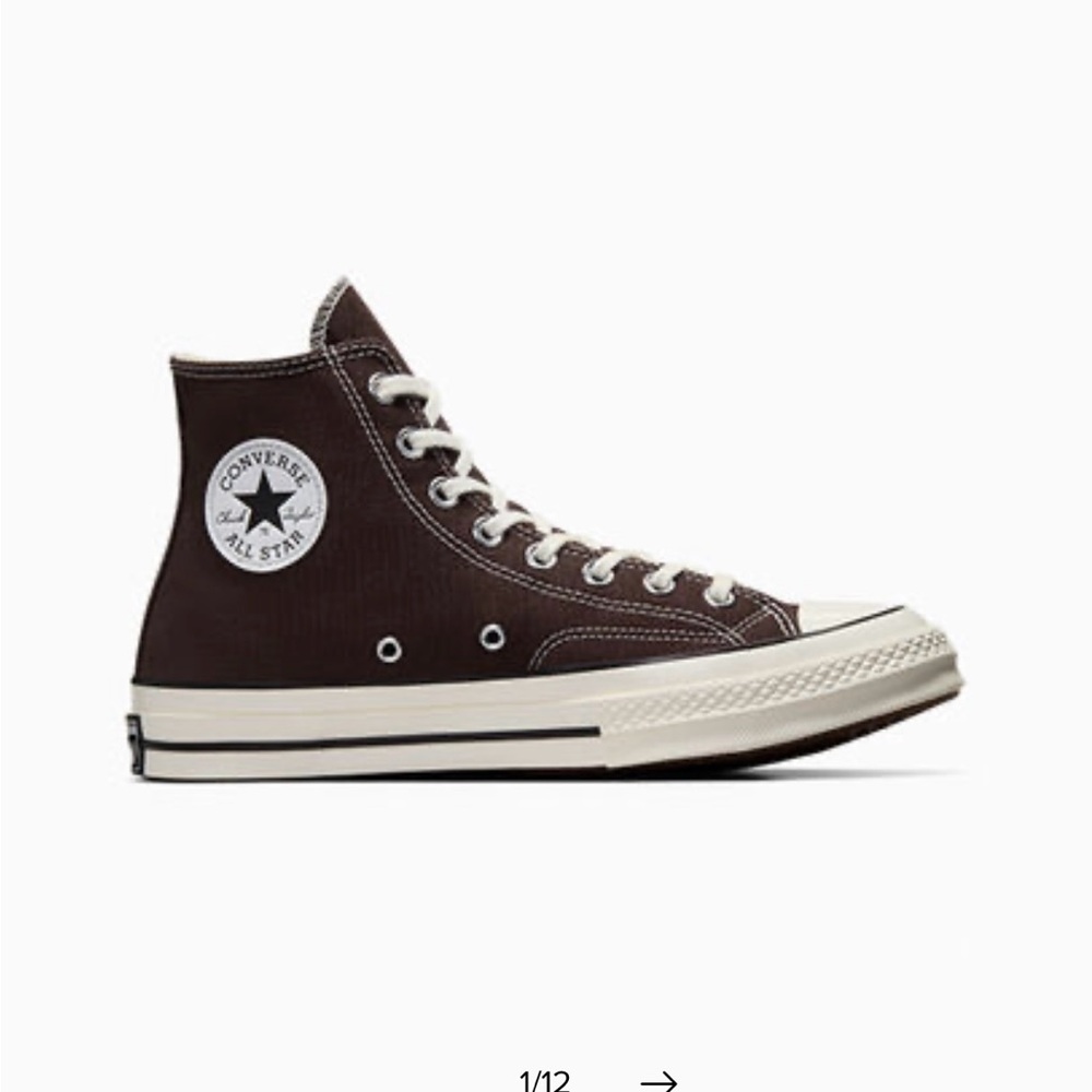 Converse chuck 70 high top brown woman size 10/mens size 8 - Picture 2 of 8